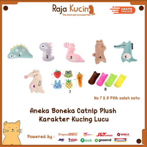 Aneka boneka catnip plush karakter kucing lucu