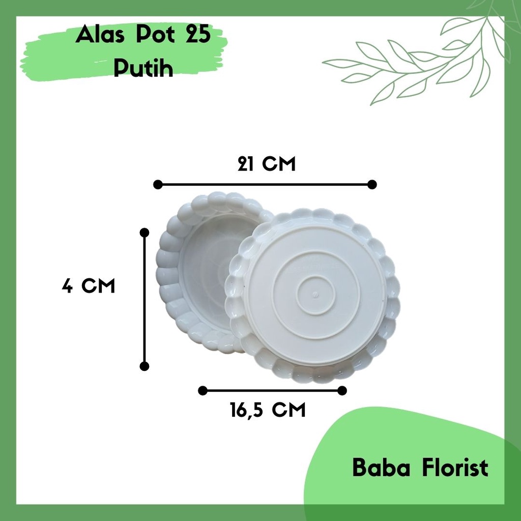 Jual Tatakan Pot Alas Pot Cm Tatakan Pot Tatakan Putih