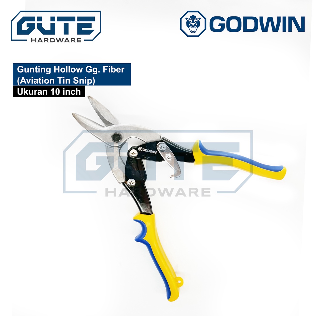 GUTE GODWIN Gunting Hollow Baja Ringan Aviation Tin Snips Gunting Holo