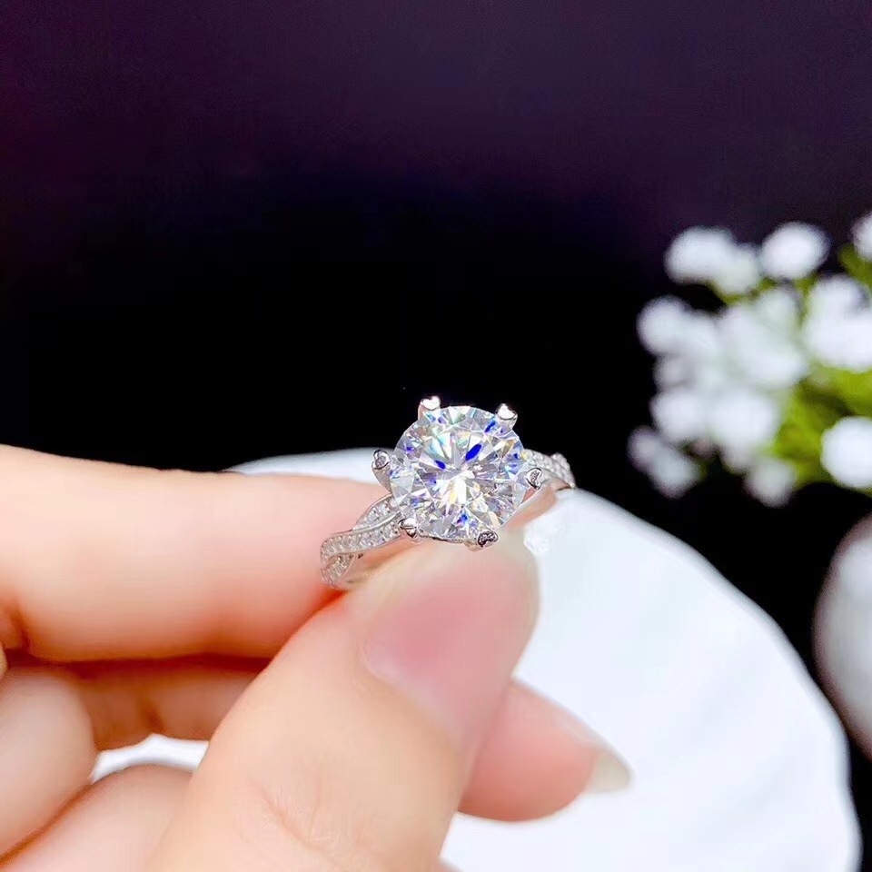 Cincin Berlian Salib Sederhana Wanita 925 Perak