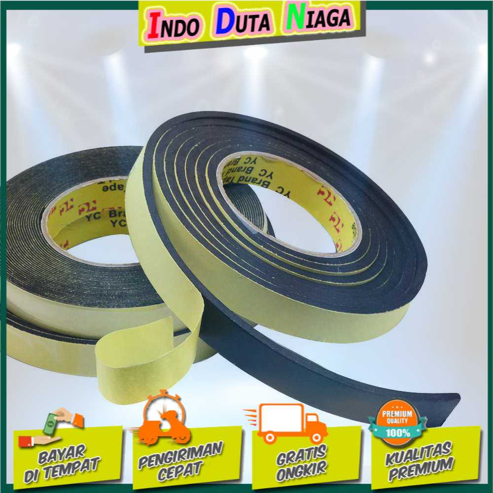 IDN MY HOME - VENSTPOW Lis Strip Pintu Door Foam Sponge Rubber Seal 10M - KK-062