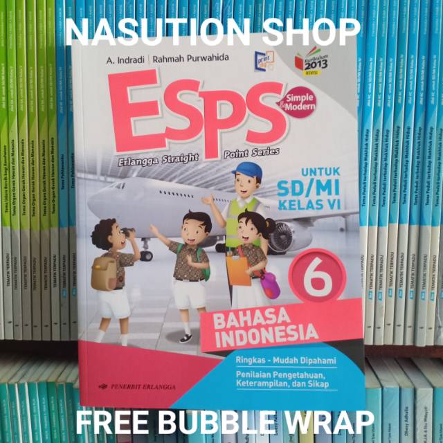 Buku Esps Bahasa Indonesia Kelas 6 Sd K13 Revisi Erlangga Shopee Indonesia