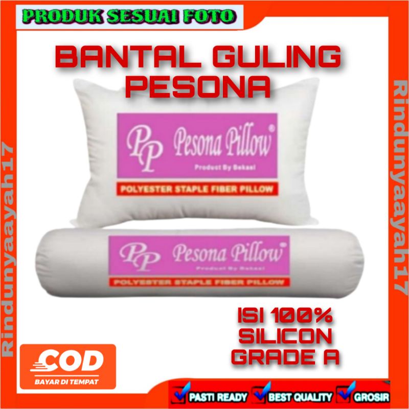 Bantal Guling Tidur  isi 100% Silicon Grade A pesona