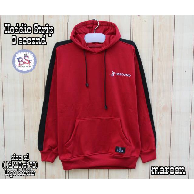 HOODIE STRIP 3SECOND XL LOGO BORDIR