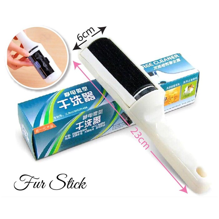 Fur Stick Electrostatic Mini Roller - Pembersih Bulu Baju Kain Sofa