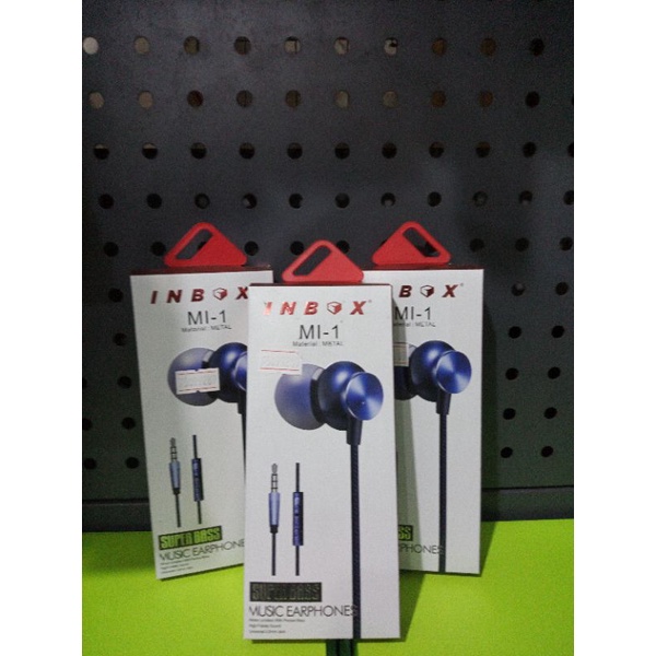HEADSET INBOX MI-1 METAL SUPER BASS