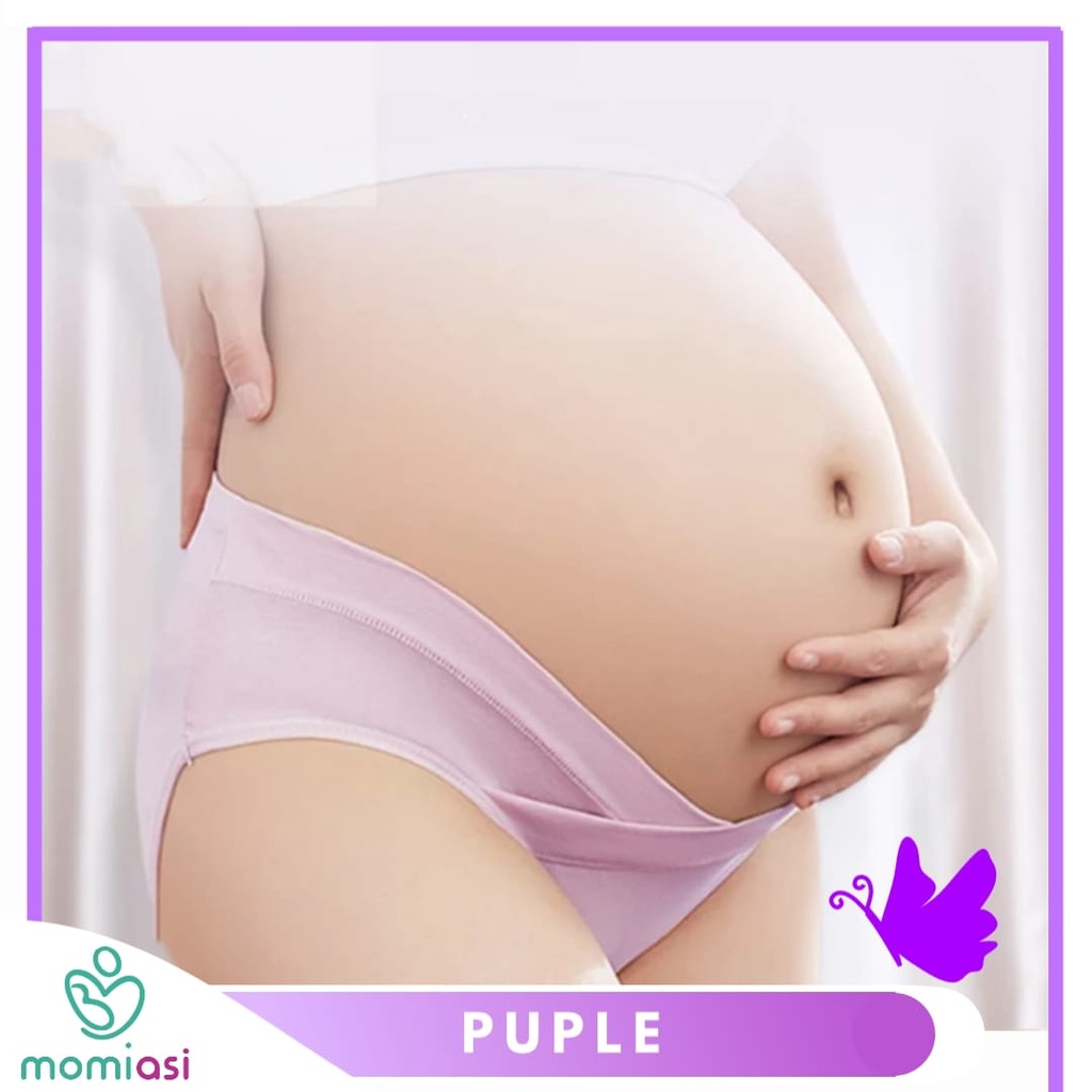 Momiasi - Celana Dalam Cd Hamil Wanita Bumil Jumbo Big Katun Maternity Panty Low Waist