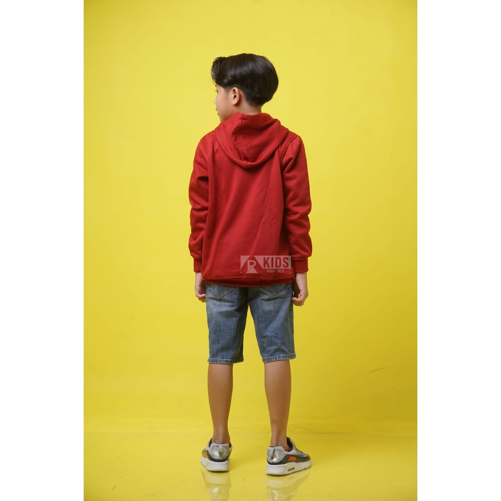 Hoodie Anak Perempuan / Laki-laki Bahan Fleece Tebal Kualitas Premium Motif