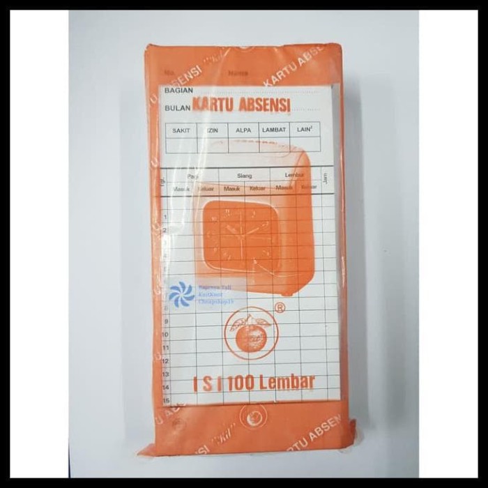 

Kartu Absen Apel/ Jeruk