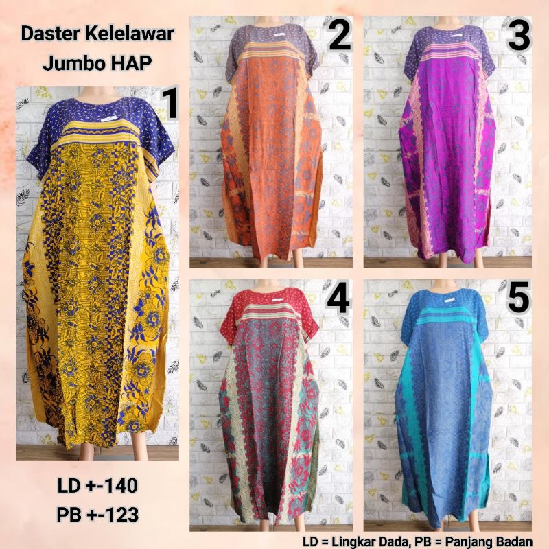 DASTER KELELAWAR LOWO JUMBO HAP BIGSIZE ADEM MTR + BU TEJO KLHT