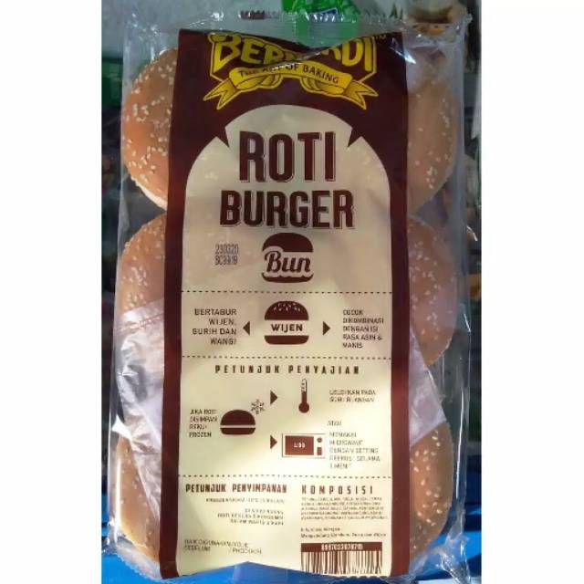 

ROTI BURGER BUN BERNADI 250GR ISI 6 || Frozen Food Bandung Beef Paties