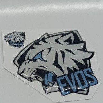 

Emblem Stiker Timbul Evos Esport Sticker 3D Resin Lentur