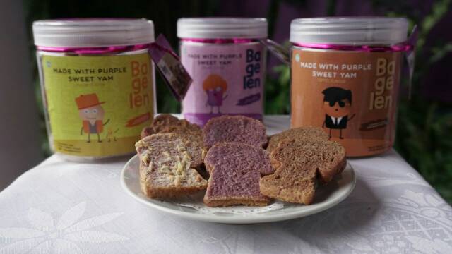 

TERLARIS !! Cemilan Roti Kering Bagelen Ubi Ungu Kopi