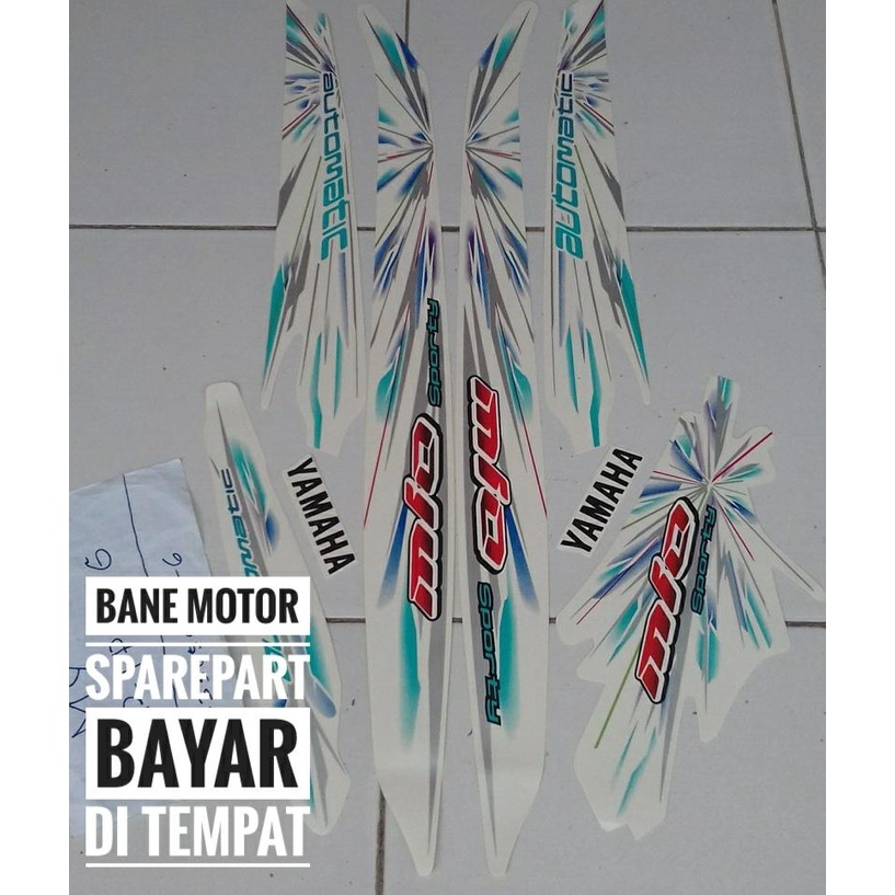 striping Mio 2008 putih / striping Mio Sporty