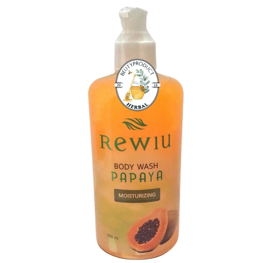 Rewiu Body wash pepaya,sabun pepaya rewiu cair