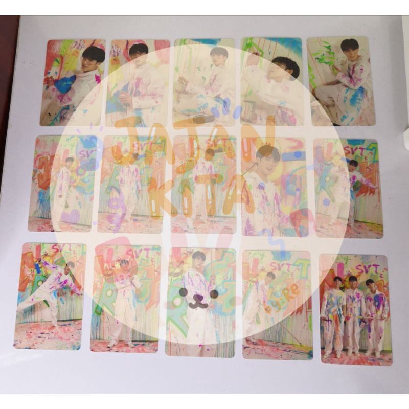 PHOTOCARD MINGYU JUN SCOUPS WOOZI FACE THE SUN