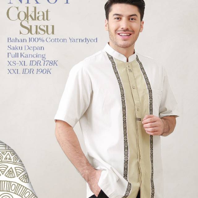 BAJU KOKO BRANDED / BAJU KOKO PALING LARIS / BAJU KOKO NIBRAS NK 64