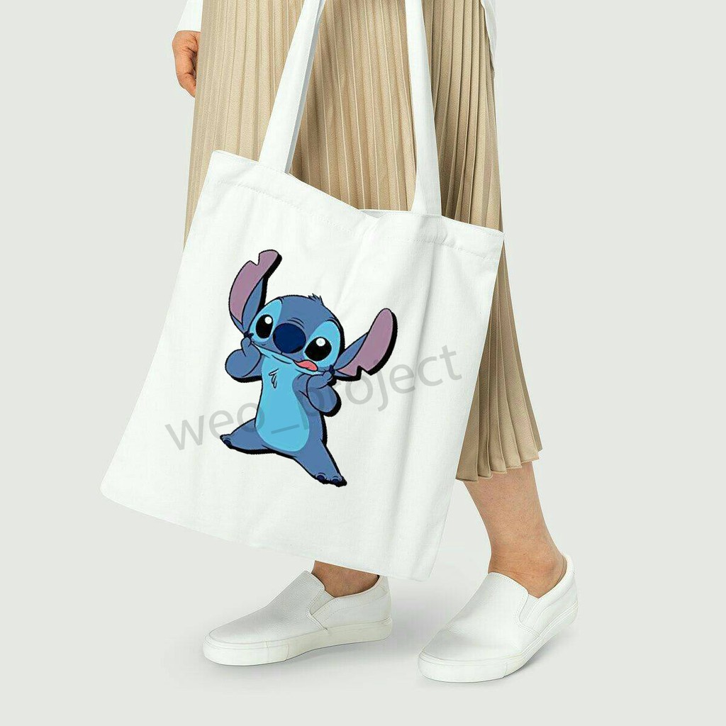 TOTE BAG KANVAS MURAH / TOTE BAG WANITA / TOTE BAG MOTIF STITCH