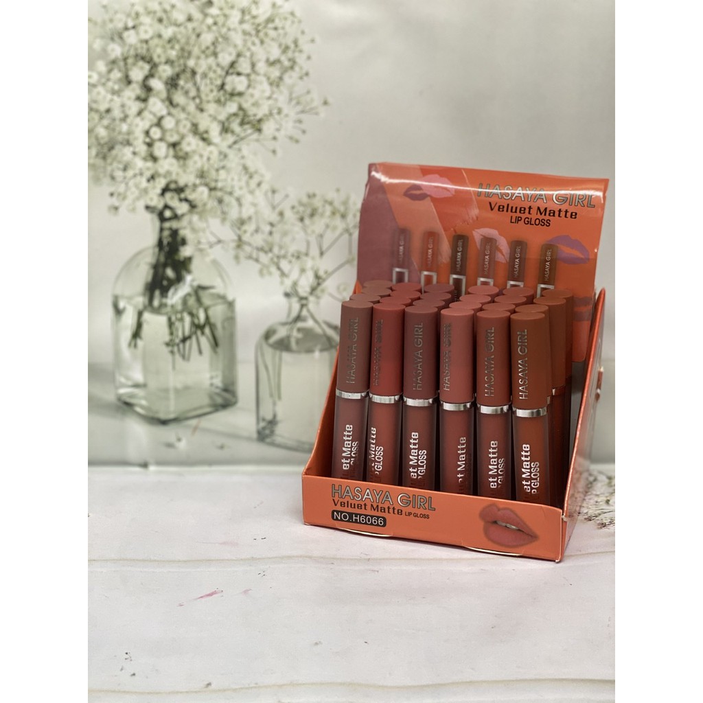 (6 PCS)LIP GLOSS HASAYA GIRL MATTE ITEM NO:H6066