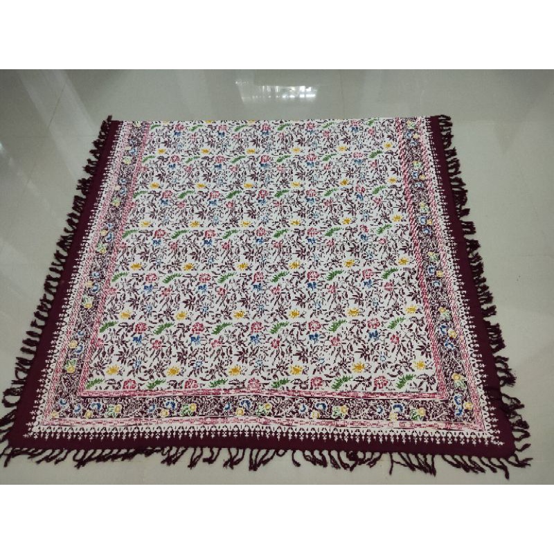 Taplak Meja Makan Batik Cap 8 Kursi