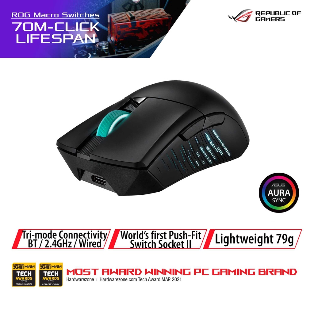 ASUS ROG GLADIUS III WIRELESS - Gaming Mouse Gladius 3 P706