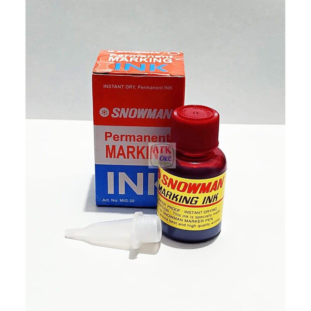 

Snowman Tinta Refill Permanent Merah (Tidak Bisa dihapus) 1Pcs