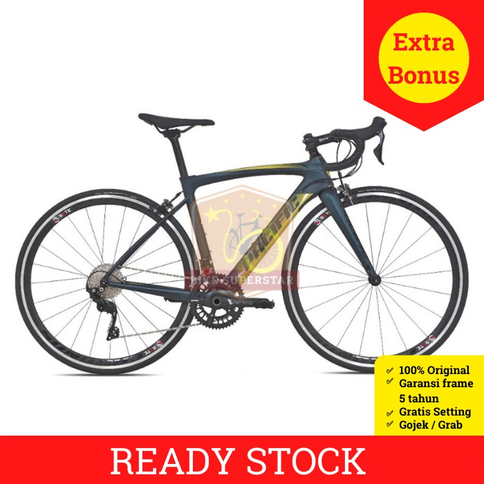 Sepeda Balap Road Bike Carbon 700C Pacific Primum 5.3 105 2 x 11 Speed