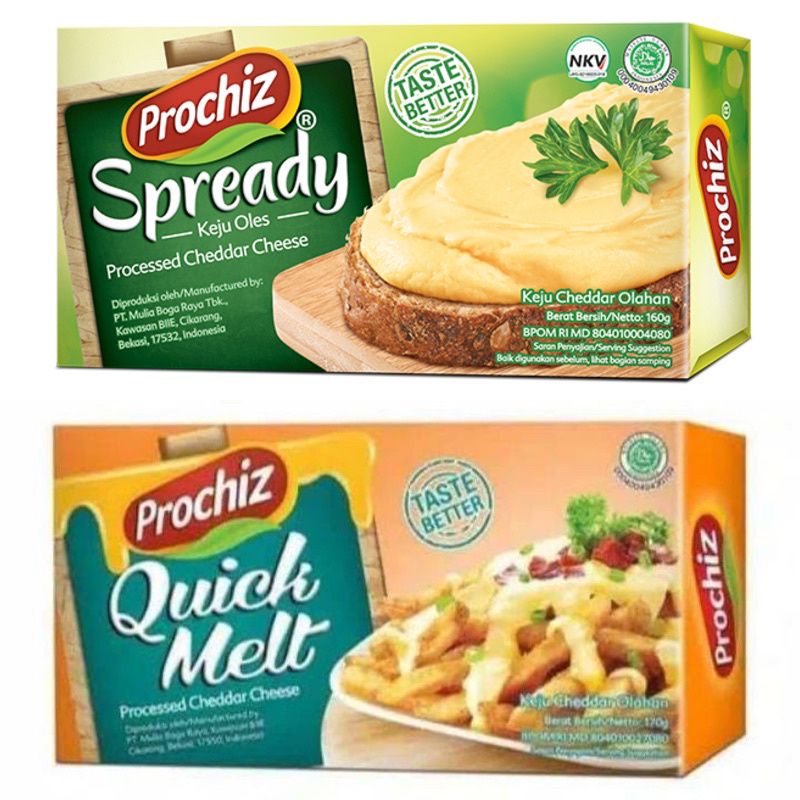 Keju Prochiz Gold/ Quick Melt 160gr/Spready/Slice/Mayo Renceng
