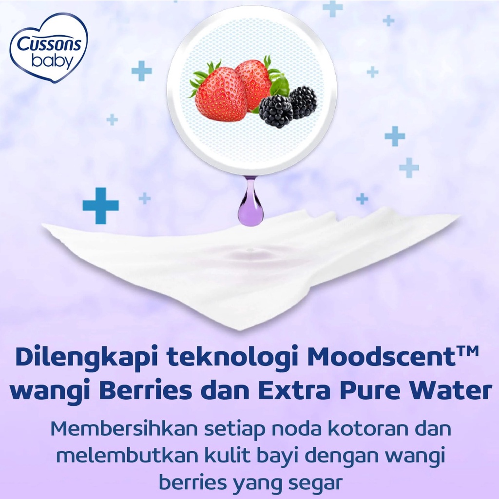 *HAZELCARE* Buy 1 Get 1 CUSSONS BABY Wipes Wipe 50sheets 45's - Tisu Basah