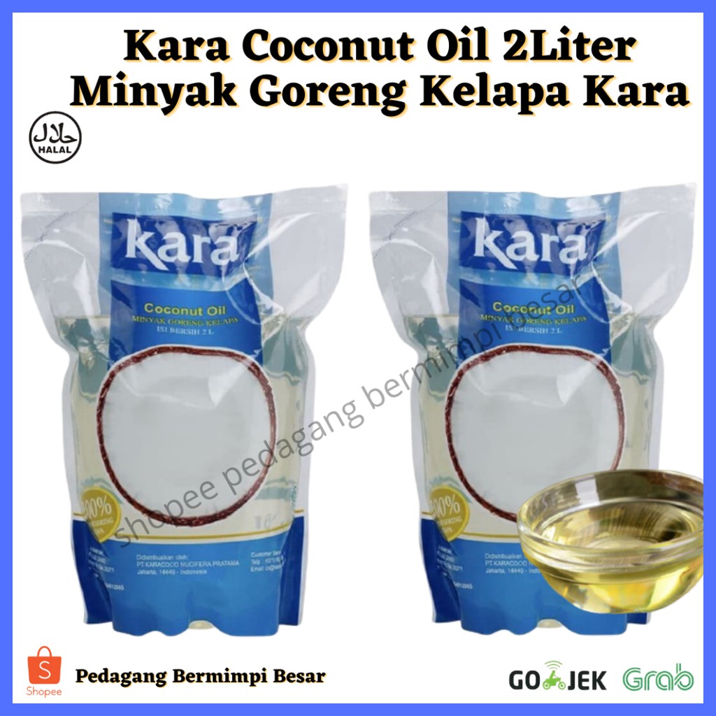 KARA Minyak Kelapa 2Liter/ Kara Coconut Oil 2Liter/ Minyak Goreng/ Minyak Goreng Kelapa