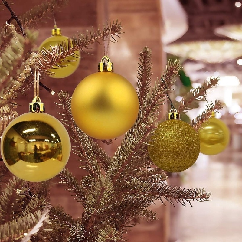 Christmas Balls Ornaments for Xmas Tree - Shatterproof Hanging Ball for Wedding Party Decoration