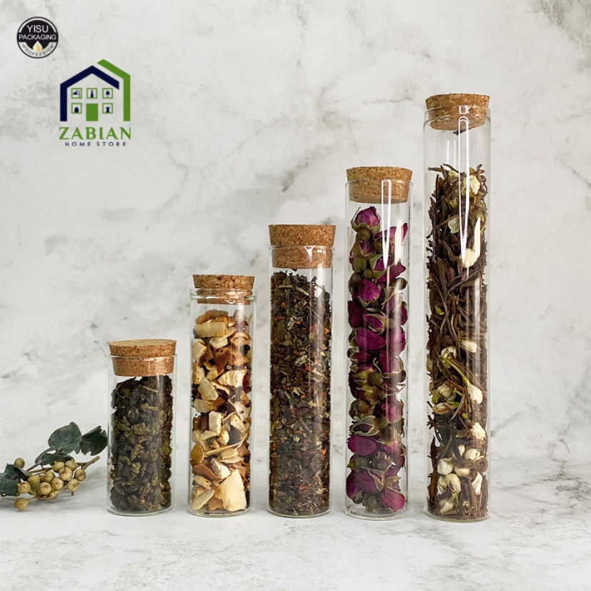 ZABIAN - TABUNG REAKSI TUTUP KAYU TUBE KACA UNTUK SOUVENIR DEKORASI