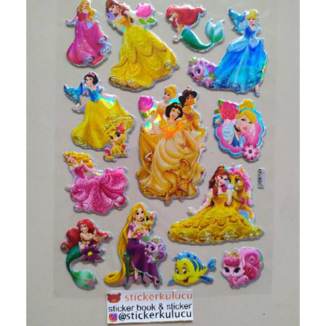 

Stiker anak timbul princess