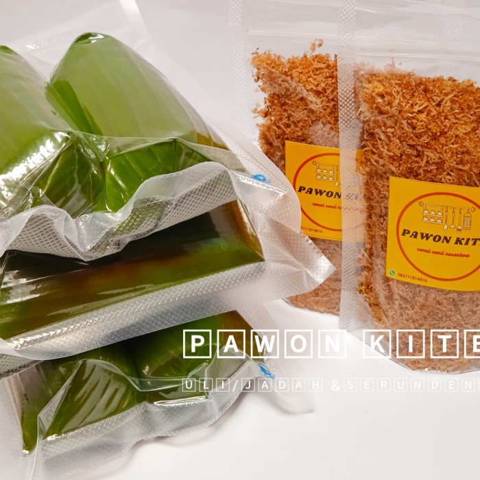 

KETAN-BERAS- ULI KETAN / JADAH 1,5 KG & SERUNDENG KELAPA ASLI 150 GRAM. -BERAS-KETAN.