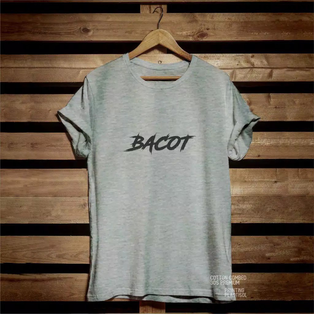 IvannaCollection Kaos Pria dan Wanita Unisex Motif Bacot Bahan Katun Premium