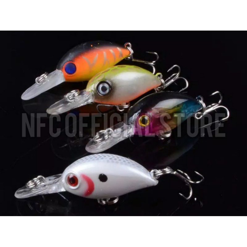 Lure minnow floating 5 cm / 4 gr crankbait Rekomendasi untuk ultralight casting