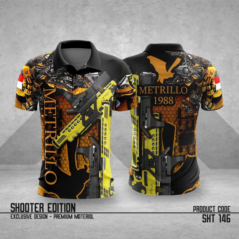 KAOS JERSEY PERBAKIN SHOOTING CLUB | JERSEY COSTUM SHOOTING METRILLO 1988