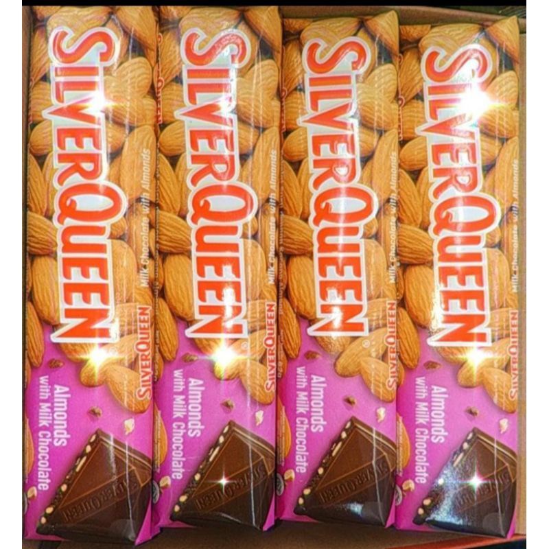 

Silverqueen Almond 62gr - Sensasi Varian Cokelat Silverqueen dengan kacang almond