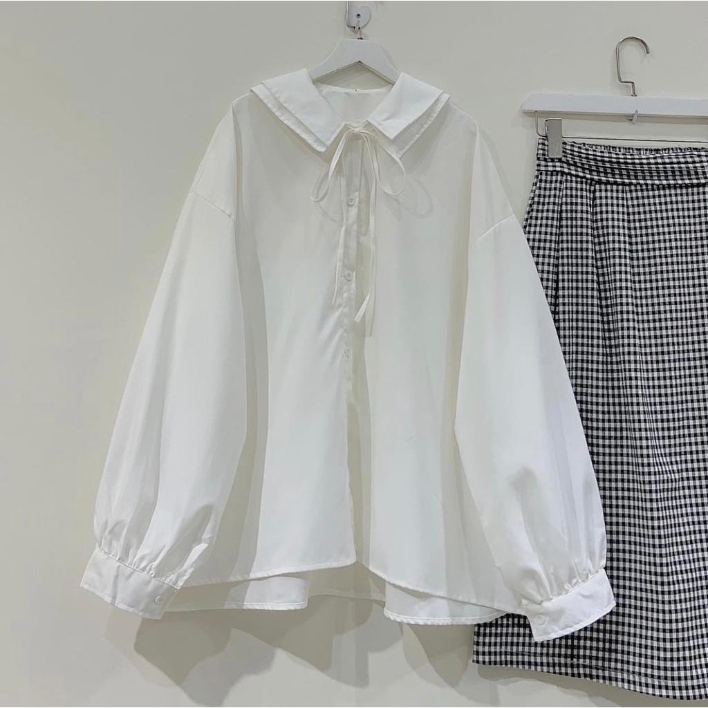 one set wanita SISY SET ROK ATASAN OVERSIZE  fashion wanita korean style