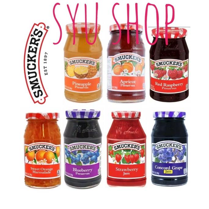 

Diskon smuckers smucker's jam selai 340 gr strawberry orange blueberry grape Diskon