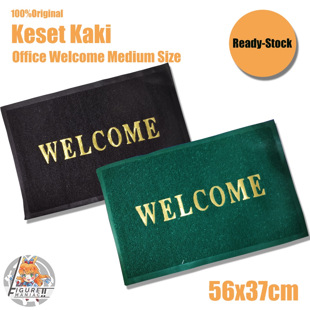 Figure Maniac - Keset Kaki Welcome Tebal Premium Besar 60 x 40 Keset Kamar Mandi