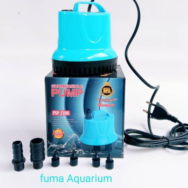 pompa celup Sakkai pro SPA PSP-2300 filter aquarium/kolam/hidroponik/waterfall Low Watt Submersible Pump Power Head water pump