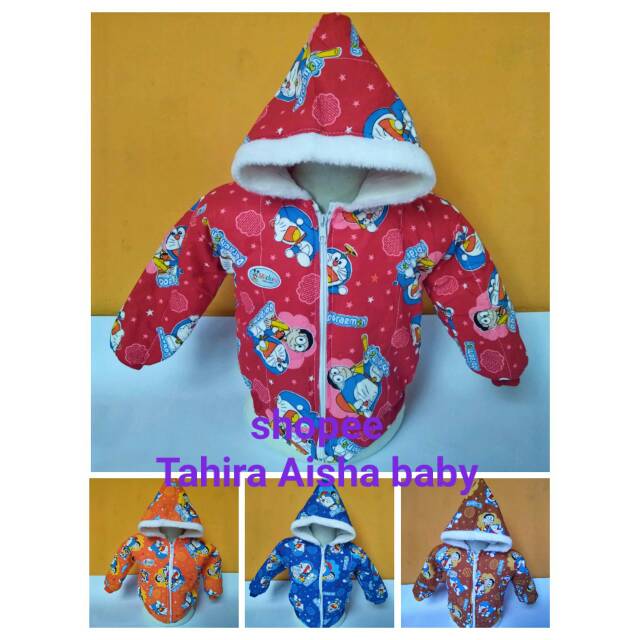 Jaket bayi karakter doraemon 6-18 bulan / jaket bayi laki-laki / jaket bayi perempuan