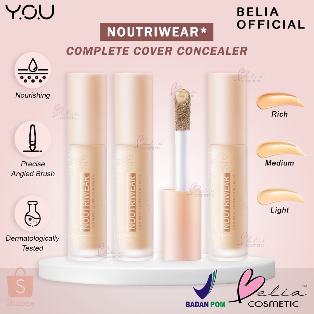 ❤ BELIA ❤ YOU Noutriwear Complete Cover Concealer Corrector | Y.O.U Beauty | BPOM