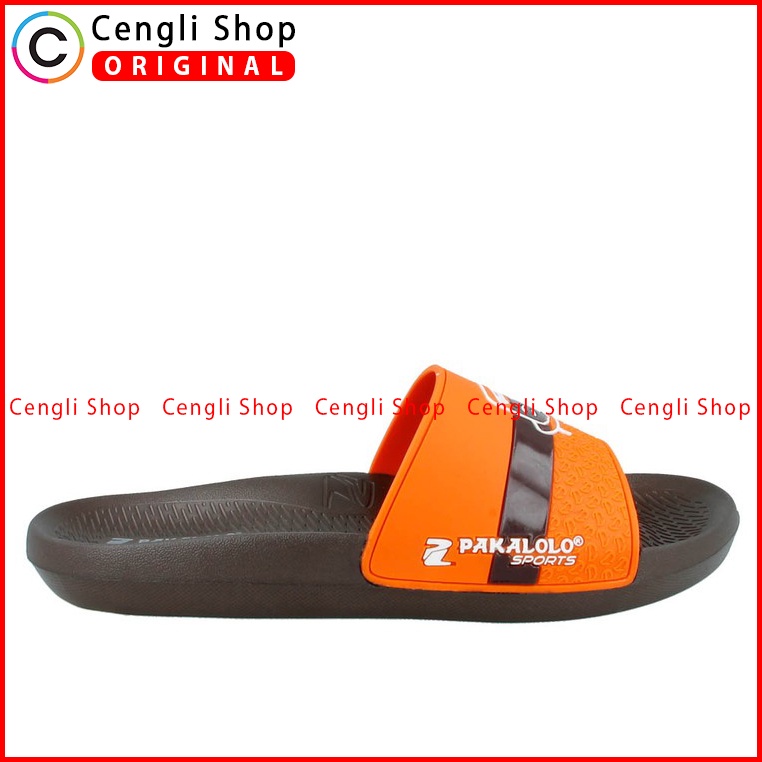 SANDAL SLIDE PAKALOLO PRIA ORIGINAL CASUAL BRANDED ASLI ORANGE PB21