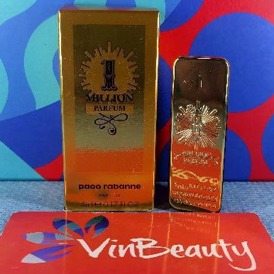 Miniatur Parfum OriginaL Paco Rabanne 1 Million Parfum 5 ml For Men Murah