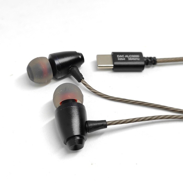 Custom Premium Bass Earphone Type C Jack Headset ALC5686 32bits 384kHz