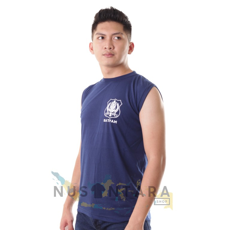 Singlet Security Kaos Satpam Lekbong Kaos Security Dalaman Satpam Lekmong Warna Coklat Hitam Navy