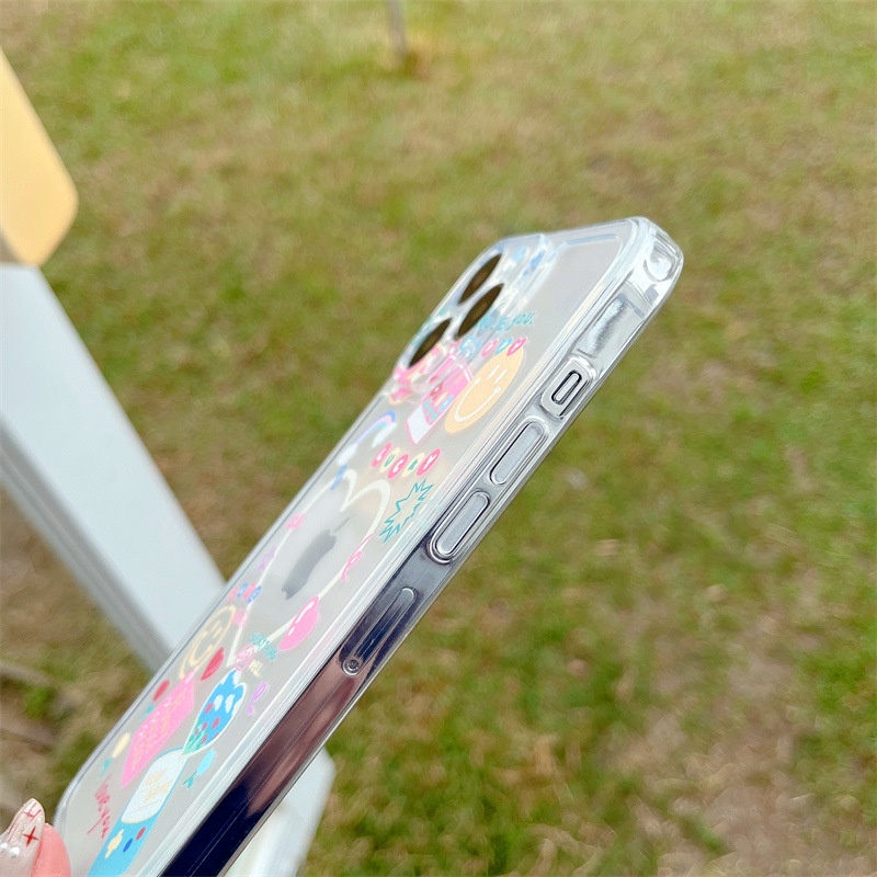 Soft Case Pelindung Transparan Motif Hati Pink Untuk Iphone 7 8 PLUS X XR XS 11 12 13 MINI PRO MAX SE 2020