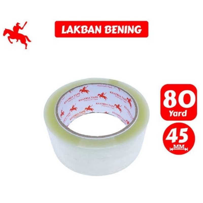 

Lakban Ksatria Bening 80yard
